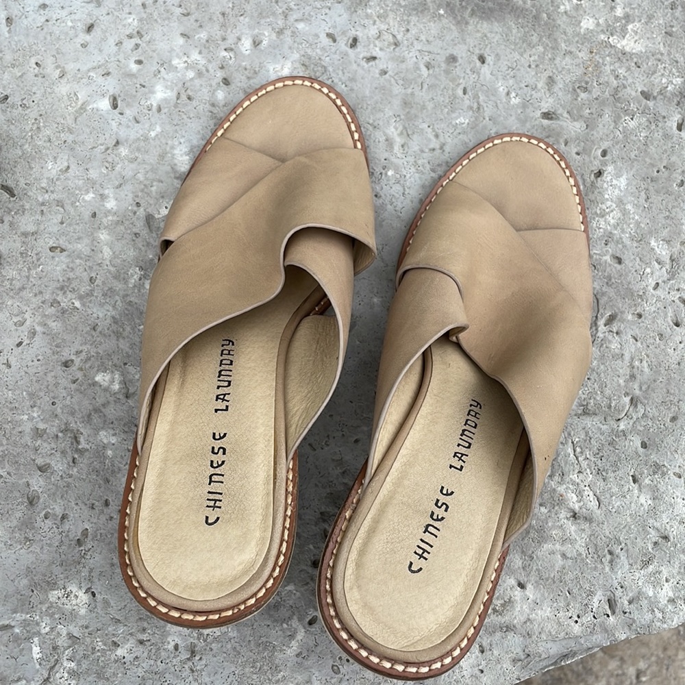 Tan/Nude heels from Chinese Medicine